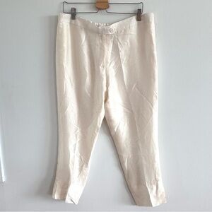 Sahroo bridal silk cream off-white pants medium AS-IS